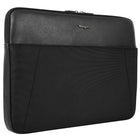 Targus Corporate 14" Sleeve, Black-Front, zippered pockets for accessories & other essentials