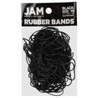 JAM Paper Colored Rubber Bands - Size 19 - 100 Pack-Color: Black