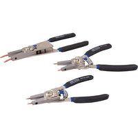 Gray Tools 3 Piece Internal & External Snap Ring Plier Set-Contains: 6", 8" & 10" Internal & External Snap Ring Pliers.