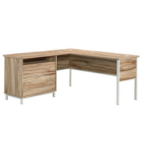 Sauder Portage Park L-Shaped Desk - Kiln Acacia (427478)-L-Shaped Desk