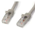 StarTech Cat6 Patch Cable with Snagless RJ45 Connectors, 100 Ft, Grey-50-micron gold connectors ensure optimum conductivity while eliminating network signal loss due to oxidation or corrosion