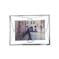 Umbra Prisma 4" x 6" Photo Display, Chrome (313016-158)-Wall or desk frame