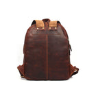 Tolredo Cronos Leather Backpack Bag - Brown-Spacious outer pocket for easy access storage