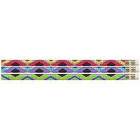 Musgrave Pencil Company - Geometric Glitz #2 Pencils - Paquet de 144-Wood Cased Pencils Superior eraser