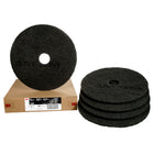 3M Industrial Heavy Duty Stripper Pads - Black - 20" - 5 Pack-Use with water-based floor finish stripping solutions to remove old, soiled floor finishes and sealers