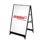 Futech Heavy Duty Metal A-Frame, 32"W x 48"H, Black (AFRAME099)-Frame size: 32"W x 48"H,  
Full height: 52"H