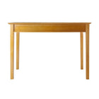 Winsome Studio Computer Desk, Honey-The Honey Pine finish gives it a polished and sleek look.