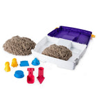 Kinetic Sand Folding Sand Box-4 sand raking tools and 5 moulds.