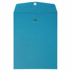 JAM Paper 10" x 13" Open End Catalog Coloured Envelopes with Clasp Closure - Blue Recycled - 25 Pack-Blue Envelope