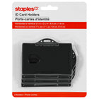 Staples I.D. Card Holders - 4-Pack-Cards slide in behind protective cover and stay in place