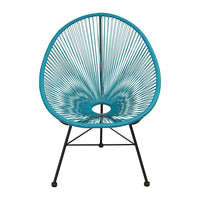 Plata Import Acapulco Chair, Turqouise (WR-1350-TUR)-Accent Chair