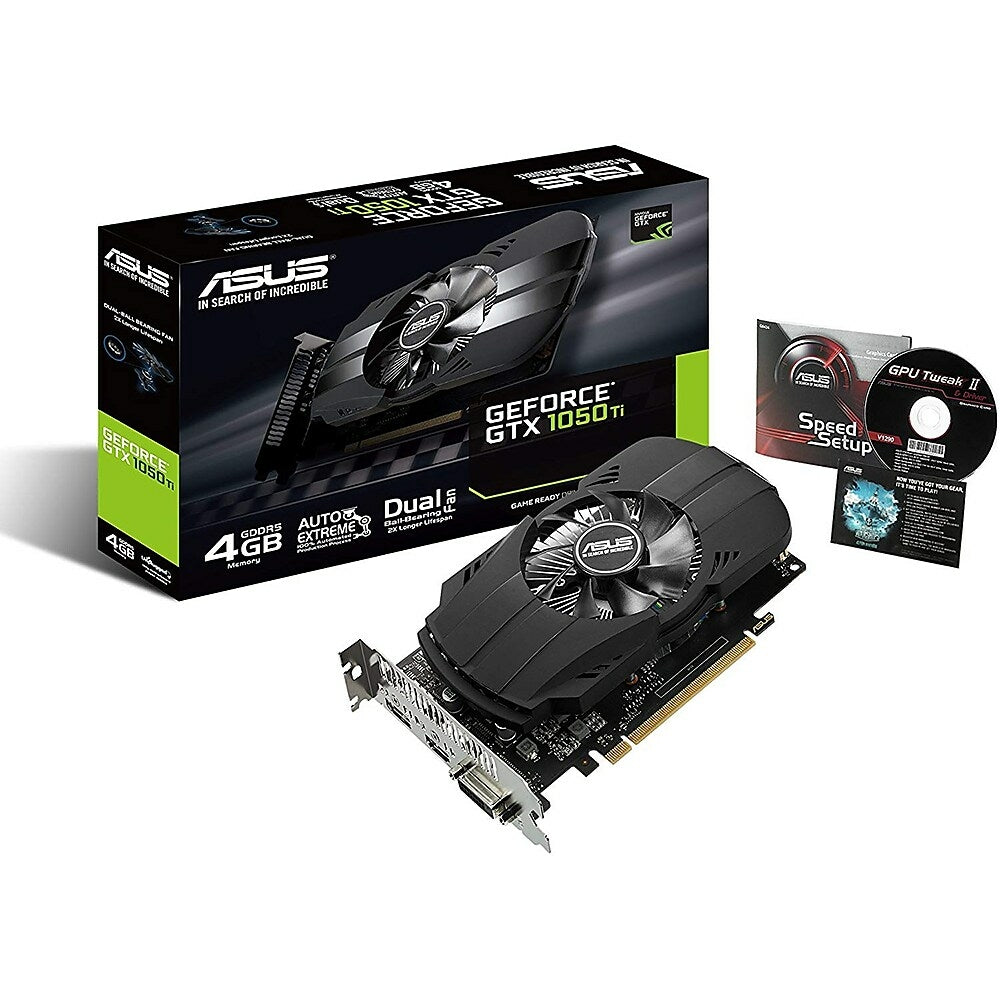 ASUS GTX 1050Ti ti 箱付き ASUS GeForce GTX 1050Ti 4GB Phoenix Fan Edition Graphics Card