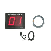 Meto Turn-O-Matic INR902 RF Wireless Customer Flow Management Plus Pack (38528202)-The Plus Pack add-on allows you to extend your Turn-O-Matic system's visibility up to 82 feet. The add-on display will display the same number as the main display.