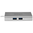 StarTech USB-C Multiport Adapter for Laptops, Silver/White-Power both the multiport adapter and your laptop simultaneously, using your laptop's USB-C based power adapter (supports USB Power Delivery 2.0)