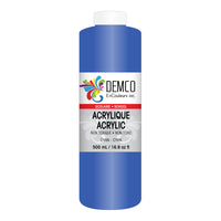 DEMCO EnCouleurs Inc School Acrylic Paint - 500 mL - Cyan-School acrylic