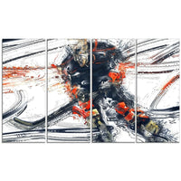Designart Hockey In Motion Canvas Art Print, (PT2528-271)-Print