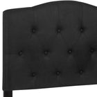 Flash Furniture Cambridge Tufted Upholstered Twin Size Headboard - Black Fabric-Button Tufted with Diamond Pattern Stitching