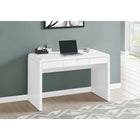 Monarch Specialties 7580 48" Computer Desk - High Glossy White/Storage Drawer-Assembly required: Illustrated instructions and all hardware are provided for convenience (additional tools may be needed)