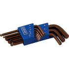 Gray Tools 9 Piece Metric, Short Ball End Hex Key Set, 1.5mm-10mm-Contains Sizes: 1.5, 2, 2.5, 3, 4, 5, 6, 8, 10mm.