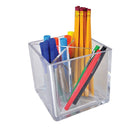 Azar Cube Pencil Holder With Divider, 5" x 5" x 5", 2/Pack (556358)-Material Thickness: 3/16" Thick