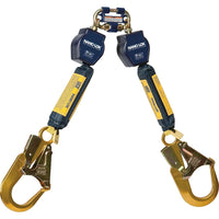 DBI Sala Nano-Lok Self-Retracting Lifelines with Single Leg Connector and Aluminum Rebar Hooks-Automatic quick-activating arrestor stops a falling worker within inches; replaces lanyard and improves safety