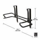 Umbra Squire Multi-Use Paper Towel Holder - Black-One Handed Tears: Ribbon's spine creates friction for easy one-handed tears every time