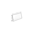 Azar Displays Horizontal Slanted, L-Shape Acrylic Sign Holder, 7" x 5", 10 Pack (112723)-Made from acrylic