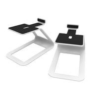 Kanto SE4W Elevated Desktop Speaker Stands for Midsize Speakers - White-Designed for YU, YU4 or other medium sized speakers
