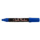 JAM Paper Marvy Uchida Liquid Chalk Markers Erasable Dustless - Broad Point - Blue-Blue Chalk Marker