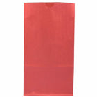 Jam Paper Kraft Lunch Bags - Large - 6" x 11" x 3.5" - Red - 25 Pack-Quantity: 25/pack