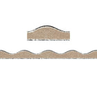 Ashley12' Magnetic Border, Burlap Scribble, 72 Pack-Classroom Decoration