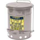 Justrite Oily Waste Cans, 14 Gal, 16 1/6" x 20 1/4", Stainless Steel-Type: Stainless Steel