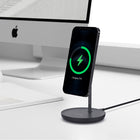 Powerology 2-in-1 Wireless Charging Stand 10W/7.5W with MagSafe Magnets - Charcoal-10W MagSafe fast charger