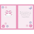 Rosedale 5-1/2" x 8" Baby Girl Greeting Cards And Envelopes, 6 Pack (19674)-Card shop quality greeting cards