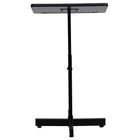 Flash Furniture Adjustable Height Metal Lectern in Mahogany-Raised Metal Lip