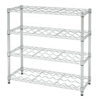 TRINITY EcoStorage 4-Tier Wine Rack, Chrome (TBFZ-0908)-EcoStorage finish represents eco-friendly production - No toxic chemicals are released into the environment during the production of this product