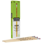 Dixon Enviro Stiks Pencil - Soft - #2 HB - Natural - 12 Pack-The environmentally friendly pencil