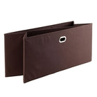 Winsome Torino Folding Fabric Baskets, Chocolate, 3 Pack (38323)-Made from chocolate fabric