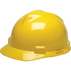 MSA V-Gard Protective Caps - Fas-Trac Suspension, Ratchet Suspension, Yellow - 4 Pack-Certification(s) ANSI Type I