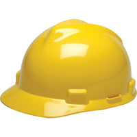 MSA V-Gard Protective Caps - Fas-Trac Suspension, Ratchet Suspension, Yellow - 4 Pack-Certification(s) ANSI Type I