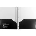 Hilroy West Village Pocket & Prong Portfolio - 11-5/8" H x 9-5/16" W - Black/White-6