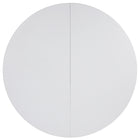 Flash Furniture 72" Round Bi-Fold Granite Plastic Banquet & Event Folding Table with Carrying Handle - White-771 lb. Static Load Capacity