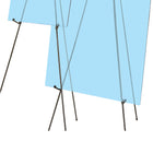 Quartet Instant Easel - 63"H - Black-Supports up to 5 lbs on the sturdy tripod design