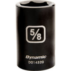 Dynamic Tools 1/2" Drive 6 Point SAE, 1-3/8" Standard Length, Impact Socket-Size: 1-3/8"