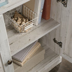 Sauder Miscellaneous Storage Bookcase With Doors - 5 shelves - 69.76" H - White Plank (426420)-145 Evenly Distributed