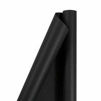 JAM Paper Gift Wrap - Matte Wrapping Paper - 25 Sq Ft per Roll - Matte Black - 2 Pack-Black Matte, Colourful Wrapping Paper will make anyone excited to find out what’s inside