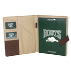 Roots Brandy Combo Slim Snap Padfolio with Magnetic tab-9" x 0.75" x 12"