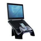 Fellowes Smart Suites Laptop Riser with USB Hub (8020201)-Accessory tray holds personal electronics and other items