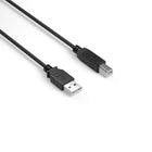 NXT Technologies 15' USB 2.0 A-Male to B-Male Cable - Black-15' length for convenient use