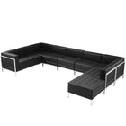 Flash Furniture  Hercules Imagination Series Leather U-Shape Sectional Configuration, Black, 7 Pieces (ZBIMAGUSECTSET4)-Contemporary design